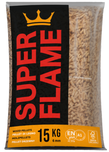 PELLET SUPER FLAME 15KG WOREK